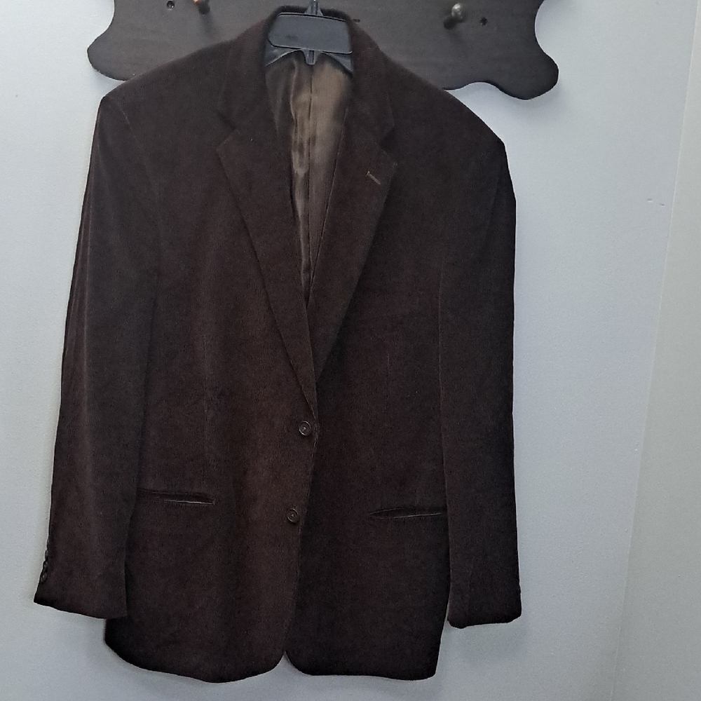 Covington Corduroy Dark Brown Men's Blazer 48R